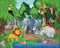 Puzzles for Kids Age 3+, 50 Piece Jigsaw Puzzles Large Floor Jigsaw Puzzle Cute Friendly African Wild Animals Puzzle Birthday Gift (Wild Animal Friends)