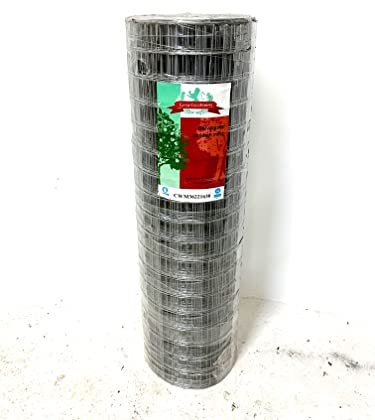 F&G Supplies 90cm (3ft) tall x 30m long 50mm square (2 inch x 2 inch) Galvanised welded wire mesh 16G