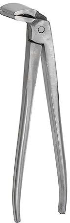 sourcing map Leathercraft Flatten Plier, Leather Edge Adjustment Press Flatten Pliers Clamp Stainless Steel Cutting Side Snips Flush Pliers for Bag Belt Wallet, 45mm Width