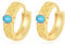 Turquoise Hoop Earrings Sterling Silver Gold Turquoise Celtic Knot Hoop Earrings Turquoise Earrings Jewelry for Men Women