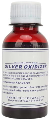 Silberschwarz, 3,4 Oz Sterlingsilber-Oxidations-Patina-Gel, Stabilisierte Silberoxidationslösung, Professionelles Schmuckwerkzeug Zum Metallstempeln von Kupfer-Bronze-Schmuck