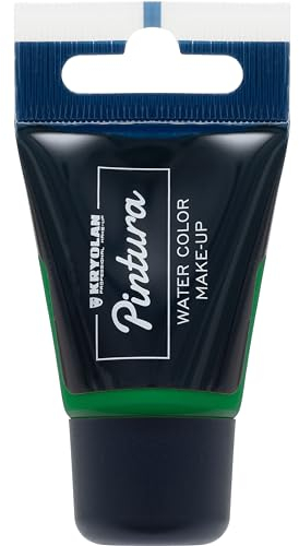 Kryolan Pintura Water Color Schminke Tube 20 ml, Farbe: green, 15 Farben, waschbar, ohne Parfüm, ohne Parabene - ideal für Kinder, Party, Karneval, Fasching & Halloween