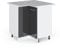 Vicco Eckschrank für Hausrat R-Line, Anthrazit Hochglanz, 75.6 cm mit Tür, mit Arbeitsplatte