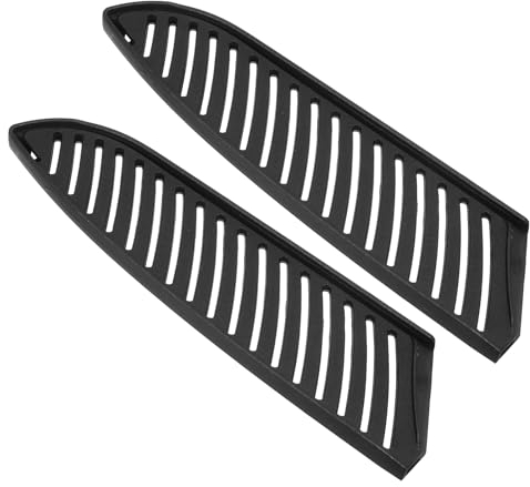 PATIKIL PP Safety Knife Cover Sleeves for 7 Santoku Knife, 2 Pack Knives Edge Guard Blade Protector Universal Knife Sheath for Kitchen Chef Knife, Black