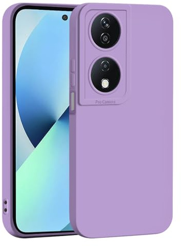 PanXCase Funda para Honor X7b 4G / Honor X7b 5G / Honor 90 Smart - Carcasa Silicona Delgada Suave Ligera, Protección Antichoque Antideslizante Antiarañazos Case Cover (Violeta)
