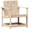vidaXL Gartenstuhl, Holzstuhl mit Latten-Design, Stuhl Sessel für Terrasse Hinterhof Garten, Gartensessel Gartenmöbel, Massivholz Kiefer