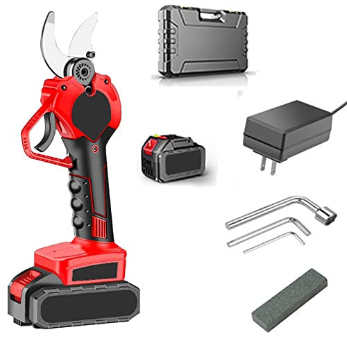 DDNGEJ Cesoie da potatura, potatura Alberi a Batteria con Motore brushless, con batterie al Litio - Diametro di Taglio Massimo 30 mm, Batteria da 1 Pezzo