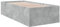 vidaXL Bettgestell, Bett Einzelbett für Schlafzimmer, Bettrahmen mit Lattenrost, Schlafzimmerbett Modernes Design, Betongrau 90x200cm Holzwerkstoff