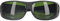 Ausla Schweißbrille, Leichte, Kratzfeste PC-Nylon-UV-beständige Schweißerbrille, Schutzbrille für Elektroschweißen (Hellgrün IR3.0)