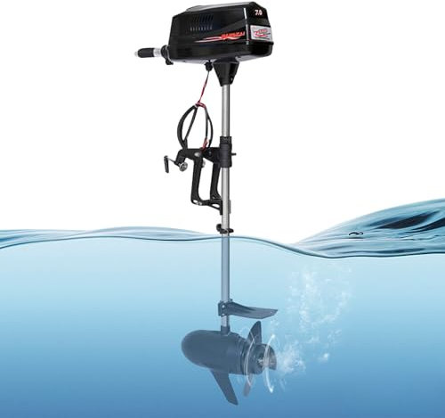 Bootsmotor Elektromotor Außenbordmotor Boot Außenborder 48V 1800W Nenndrehzahl 3000RPM für kleine Schiffe mit verschiedenen Materialien mit einer Länge von etwa 13,12 Fuß wie