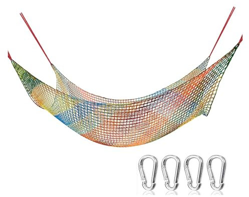 VXHCS Kletternetz Outdoor Baumhausnetz Terrassenzaun-Schutznetz 4cm/4mm Sicherheitsnetz Sicherheitsnetz für Außenbalkon(2.5x7m/8.2x23ft)