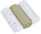 LÄSSIG Baby Puckdecke Spuckdecke Pucktuch Mulltuch 3er Set Baumwolle 85 x 85 cm/Swaddle & Burp Blanket L Leave Olive