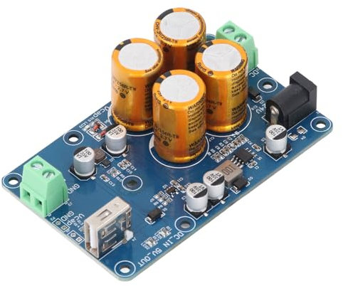 ZJchao Superkondensator-USV für Unterbrechungsfreie RPI-Stromversorgung DC9-24V Eingang DC5V3A Ausgang 10-60s Power Backup Datenspeicherung (4S)