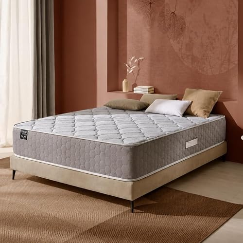 Materasso Matrimoniale 200x190 Premium Rigido Memory Foam Ortopedico 7 Zone – 28 cm Spessore Alto – Alta Durata – Sollievo dal Mal di Schiena – Antiacaro & Ipoallergenico – Certificato OEKO-TEX