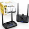 Graige Wireless HDMI Transmitter and Receiver 4K 30HZ, 300m, HDMI Loop-Out, IR Extend, Dual Cooling Systems, 9 Channels, 1 TX to 3 RXS, Streaming from STB, PC, DVD, CCTV to TV, Projector, Monitor