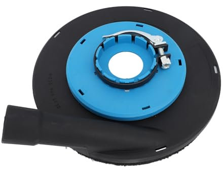 Tomvorks 9 Inch Angle Grinder Dust Shroud for 230mm 9 Inch Angle Grinder Blue Black B 230L with Grinding Dust Shroud