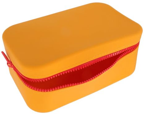 IWOWHERO Silikon-Kosmetiktasche Reise-kulturbeutel Mit Reißverschluss Make-up-Tasche Für Damen Aufbewahrungstasche Für Make-up-Pinsel Und Kosmetik