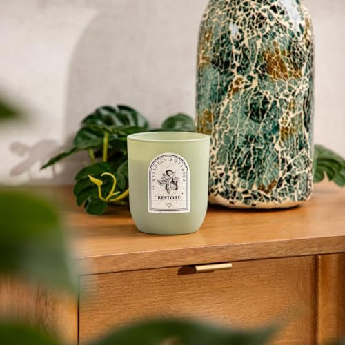 HOMLA Duftkerze Wellness Restore 160g, Zitrone & Bergamotte, Aromatisch und Dekorativ