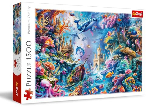 Trefl – Unterwasserwelt – 1500-teiliges – DIY-Puzzle, kreative Unterhaltung, klassisches Puzzle für Erwachsene und Kinder ab 14 Jahren