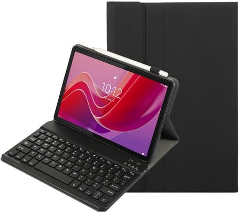 YKWXSC Custodia Tastiera per Lenovo Tab Idea 11 Tablet 11'' TB336ZU/TB336FU 2025, QWERTY Staccabile con Collegamento Bluetooth Tastiera, Nero