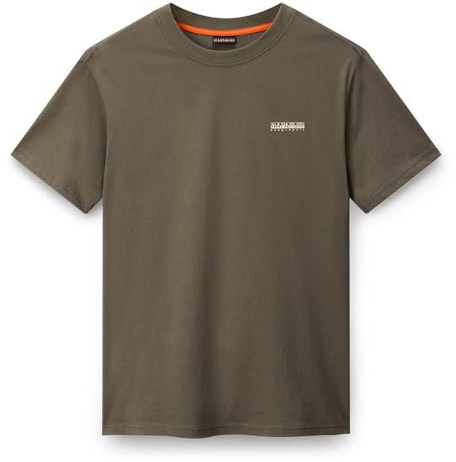 Napapijri Men's S-Small Box Ss Undershirt, Tea Leaf, L
