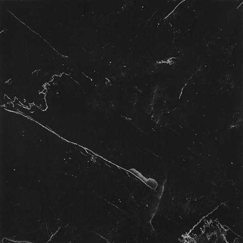 Self Adhesive Floor Tile Peel and Stick Floor Tiles Vinyl Flooring Black Grey Marble for Bathroom Kitchen Living Room 30x30cm 20pcs