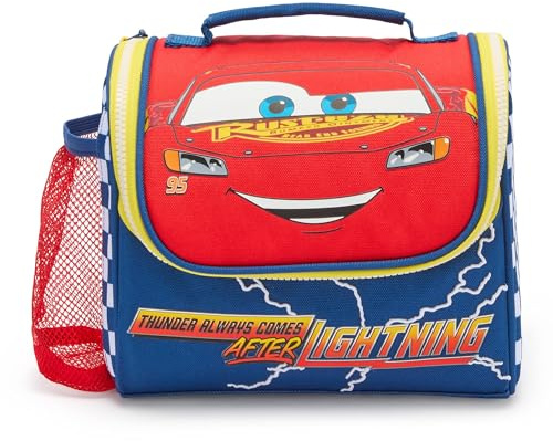 Disney Store Official Cars Lunch Box for Kids – Lightning McQueen Back to School Insulated Lunch Bag 19.5 x 22.5 x 14 cm