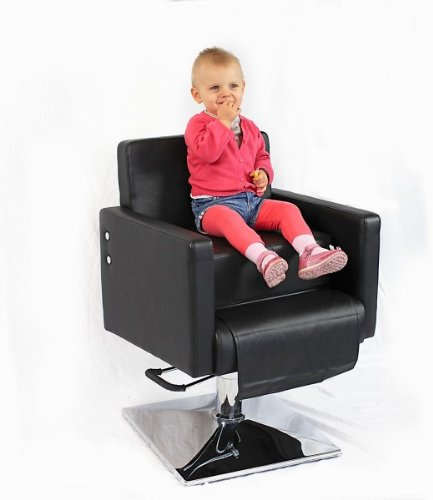 Kinder Sitzerhöhung für Friseurstuhl Auflagekissen Friseur Kindersitz Kinderkissen schwarz