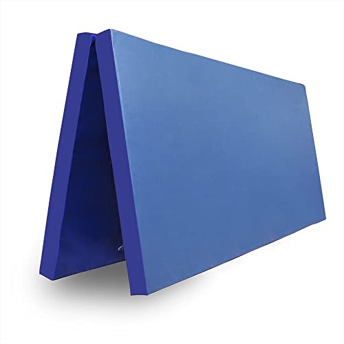 Grevinga® Klappbare Turnmatte | 200 x 200 x 6 cm | RG 22 - SEHR WEICH | BLAU