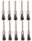 BQLZR Pen Shape 6MM End Brushes Stainless Steel Wire Brush Drill End 1/8 Shank Pack of 10
