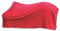 Horseware Rambo Cotton Cooler mit Bauchgurt - Red/Grey