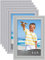 Icona Bay 6x4 inch Picture Frames (Grey, 6 Pack) Beautifully Detailed Moulding, Contemporary Picture Frame Set, Wall Mount or Table Top, Inspirations Collection