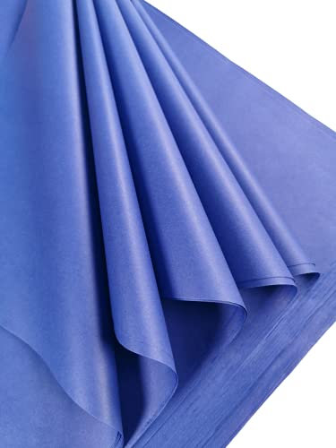 Blue Tissue Paper 10 Large Sheets, Acid Free Art Paper, Perfect for Gift Wrap, Storage, Packing, Art & Craft Bulk Pack Archiving Shredding 70 x 50cm Sheet Size