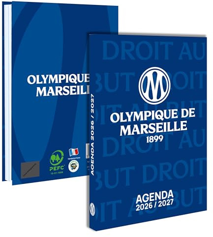 Agenda scolaire OM - 2026 2027 - Collection officielle OLYMPIQUE DE MARSEILLE