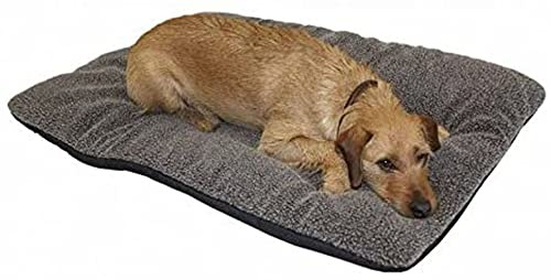 AKAH Hundedecke Faserpelz braun mit Thermofüllung ca. 100 x 64cm