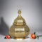 Orientalische Deko Laterne Teelichthalter aus Metall Ziva Gold 30cm | Boho Deko orientalisches Windlicht | Gartenwindlicht für draußen als Gartenlaterne oder als Ramadan Deko