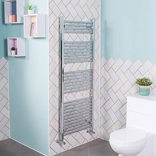 NRG 1500x600 Straight Central Heating Towel Rail Bathroom Heated Rad Radiator Chrome