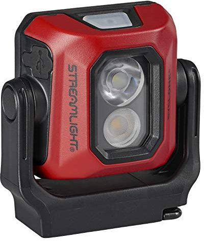 Streamlight 61510 Syclone 400-Lumen USB Rechargeable Multi-Function Compact Work Light, Red