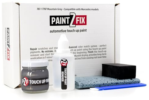 PAINT2FIX 787/7787 Mountain Grey (Mountaingrau Perleffekt) Kit de pintura de retoque y reparación de arañazos para Mercedes