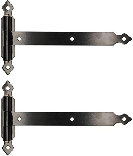 KOTARBAU® Ladenband 400 mm 2 St. Platte 245 mm Kugellager Schmiernippel Torband Türband Torscharnier Türscharnier Gartentorscharnier Scharnier (400 mm)