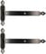 KOTARBAU® Ladenband 400 mm 2 St. Platte 245 mm Kugellager Schmiernippel Torband Türband Torscharnier Türscharnier Gartentorscharnier Scharnier (400 mm)