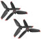 DERAY | Propeller für DJI FPV Drohne, FPV Combo für FOV Racing Drohne, Fly more set | Quick Release Propeller | 4 Stück / 2 Paar