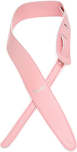 Fender® »VEGAN LEATHER STRAP« Leder Gitarrengurt - 6.3cm Breite - Farbe: Shell Pink