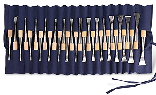 31pcs Coltello da intaglio professionale Sigillo di legno Coltelli a scalpello a mano fai da te Strumenti artigianali Set Strumenti per scultura scalpello da intaglio, come mostrato