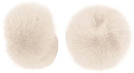 Damen Kunstpelz Armstulpen, Asudaro Winter Warme Wrist Band Cuffs Wärmer Handschuhe Fell Pelz Stulpen Armstulpen Manschetten Pulswärmer für Pullover Mantel Outfits Zubehör,Beige