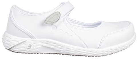 SAFETY JOGGER Arbeitsschuhe Damen 35 EU - Nilda - Leichter, Bequemer Sicherheitsschuh mit Klettverschluss, ideal für Pflege, Küche oder Innenbereich, rutschfest, Sicherheitssandal, Schwarz