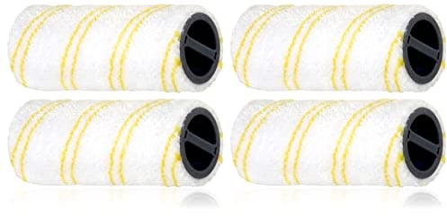 SPARES2GO Roller Set Compatible with Karcher BR 30/1 EWM2 Premium Scrubber Drier Hard Floor Cleaner (Pack of 4)