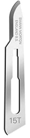 Swann Morton No 15T Lame sterili in acciaio inossidabile