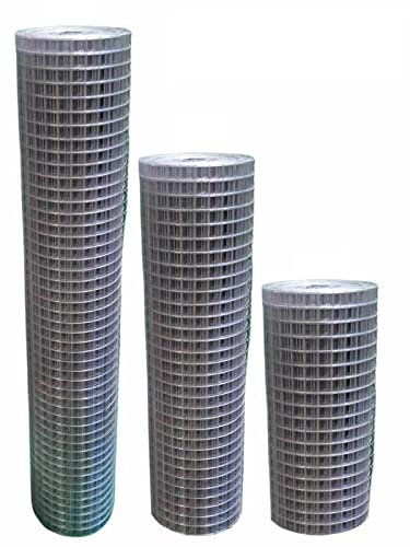 Galvanised Welded Wire Mesh Garden Pet Dog Cat Bird Aviary Rabbit Hutch Fencing Available 2FT, 3FT, 4FT Widths/Heights. 5m or 25m Rolls (3FT 3 x 3 2.4mm 25m)