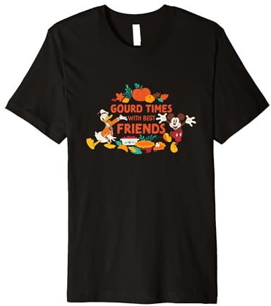 Disney Mickey & Donald Gourd Times with Best Friends Premium T-Shirt